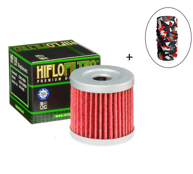Hiflo Filtro HİFLO HF 139 YAĞ FİLTRESİ + Knmaster Bandana Hediyeli (STOK SORARAK ALINIZ)