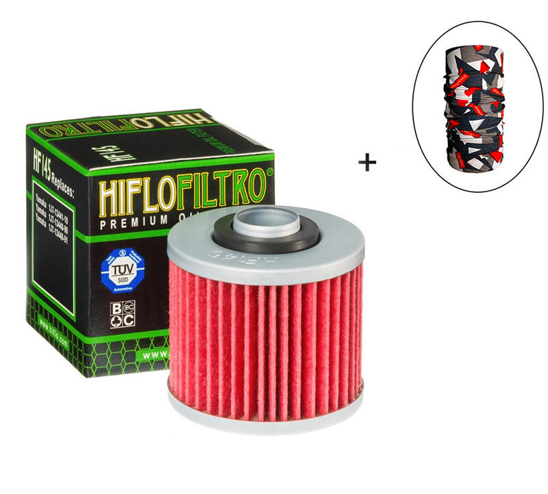 Hiflo Filtro HİFLO HF 145 YAĞ FİLTRESİ + Knmaster Bandana Hediyeli (STOK SORARAK ALINIZ)
