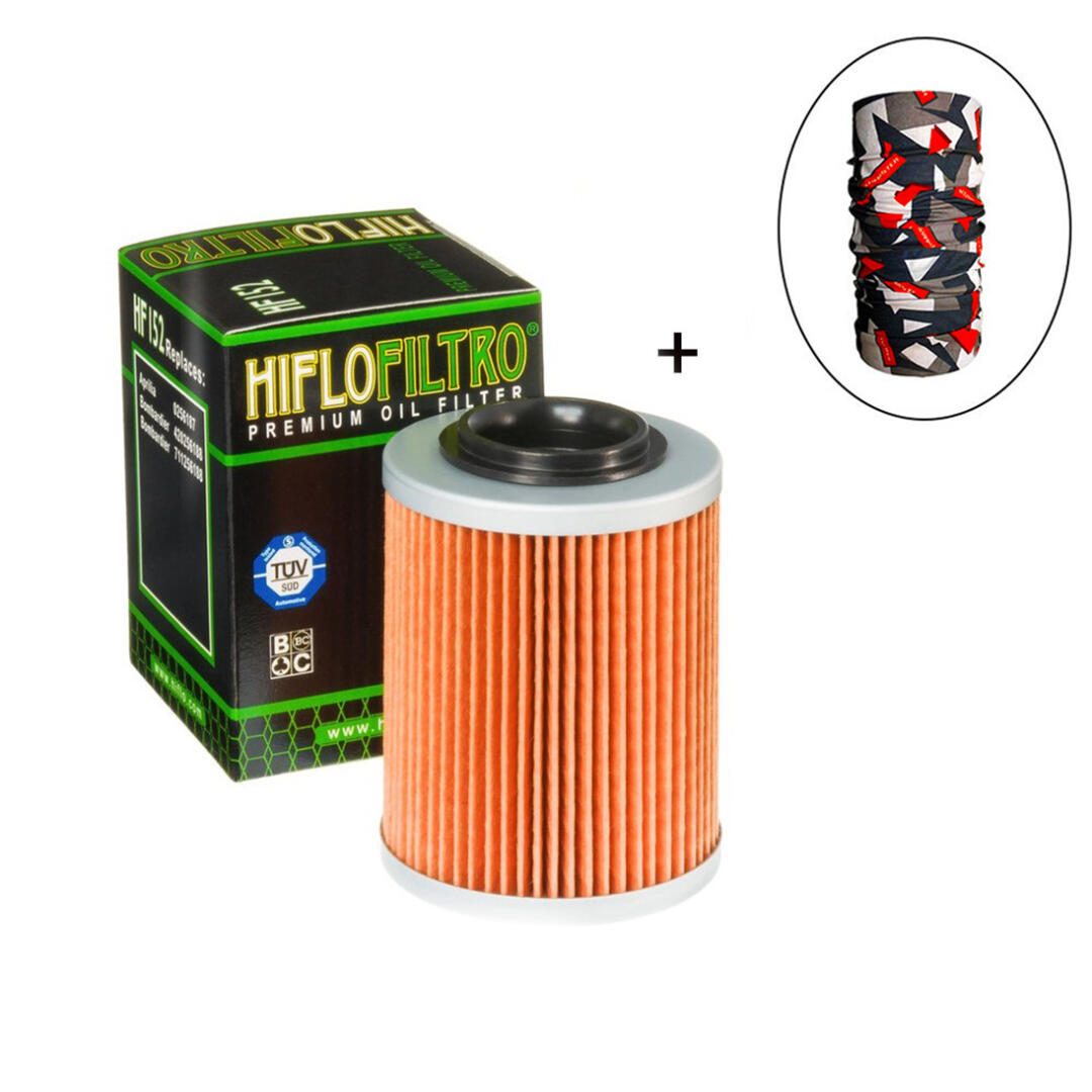 Hiflo Filtro HİFLO HF 152 YAĞ FİLTRESİ + Knmaster Bandana Hediyeli (STOK SORARAK ALINIZ)