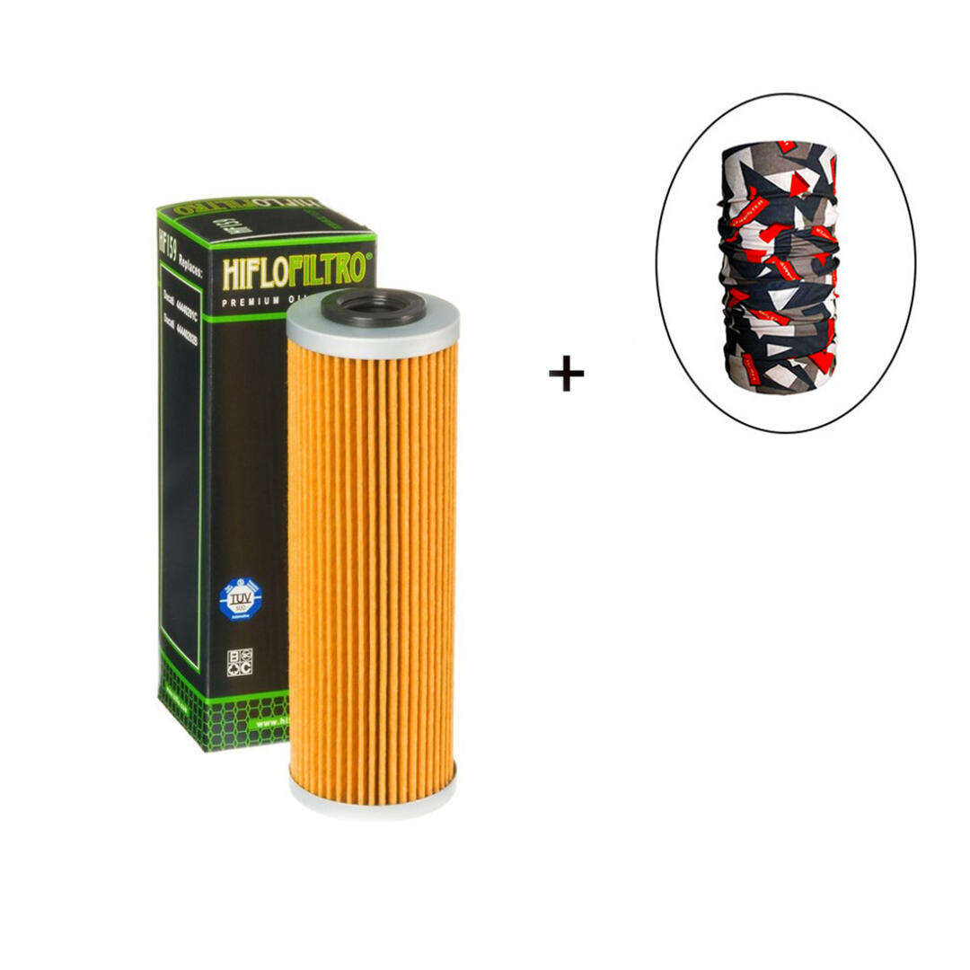 Hiflo Filtro HİFLO HF 159 YAĞ FİLTRESİ + Knmaster Bandana Hediyeli (STOK SORARAK ALINIZ)