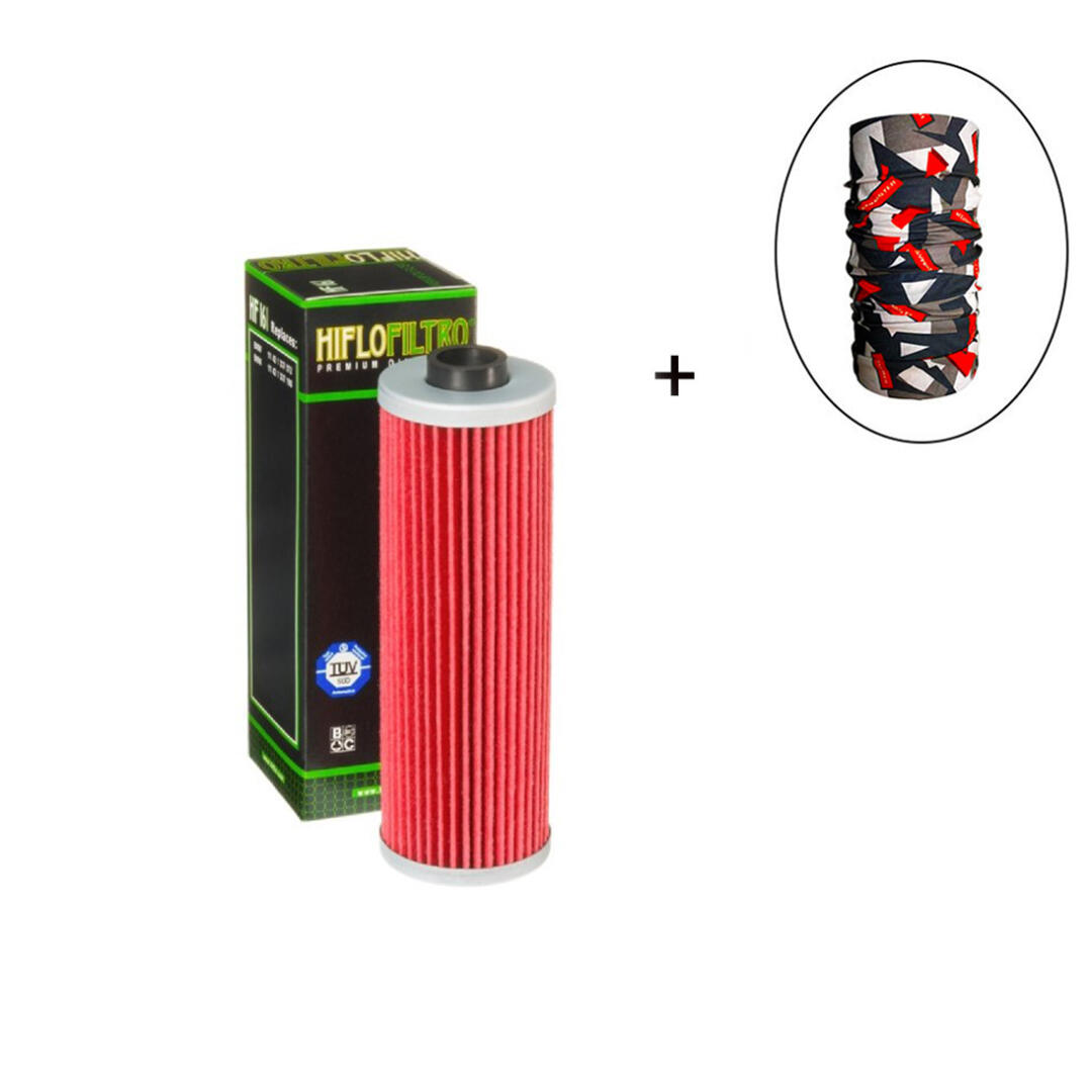 Hiflo Filtro HİFLO HF 161 YAĞ FİLTRESİ + Knmaster Bandana Hediyeli (STOK SORARAK ALINIZ)
