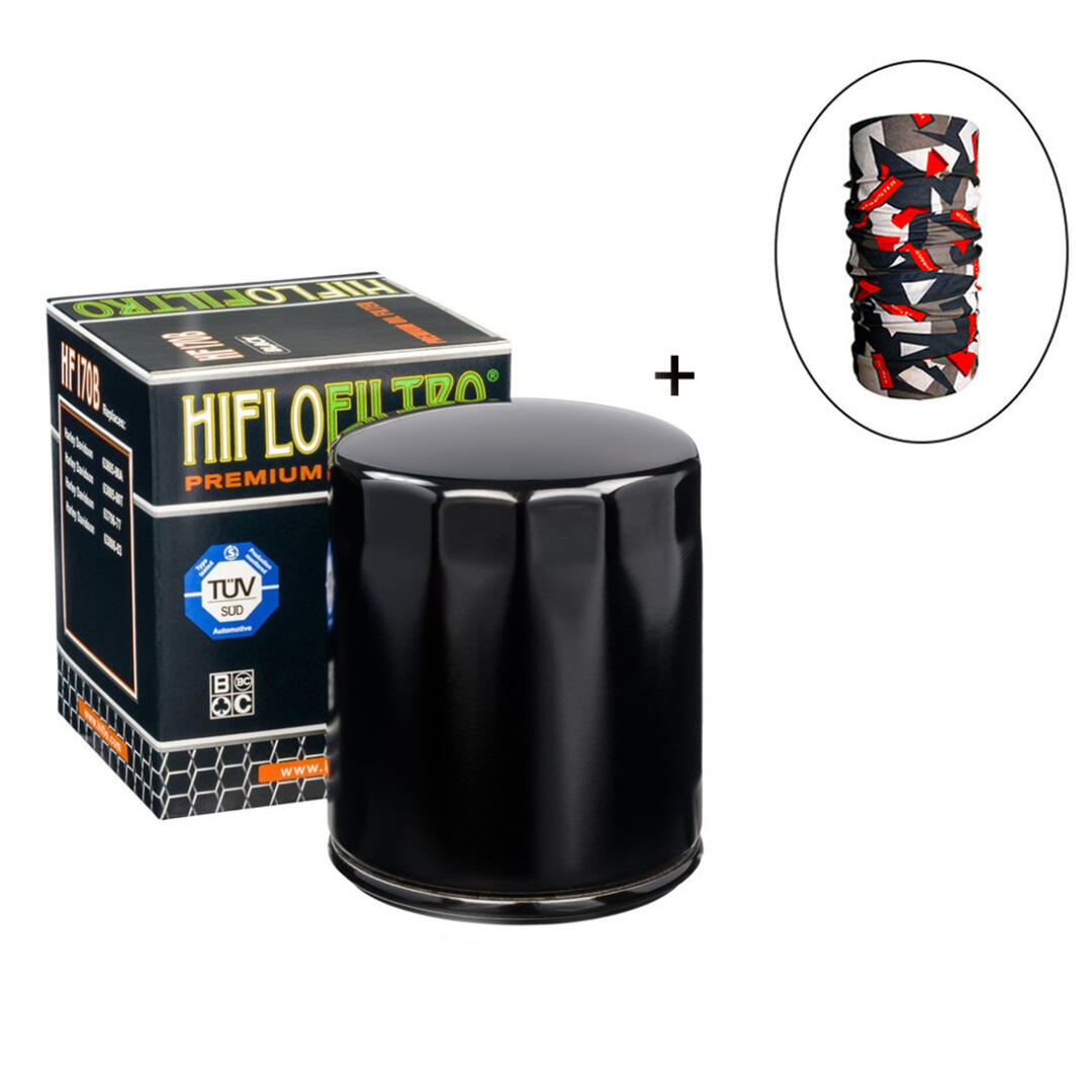 Hiflo Filtro HİFLO HF 170B YAĞ FİLTRESİ + Knmaster Bandana Hediyeli (STOK SORARAK ALINIZ)