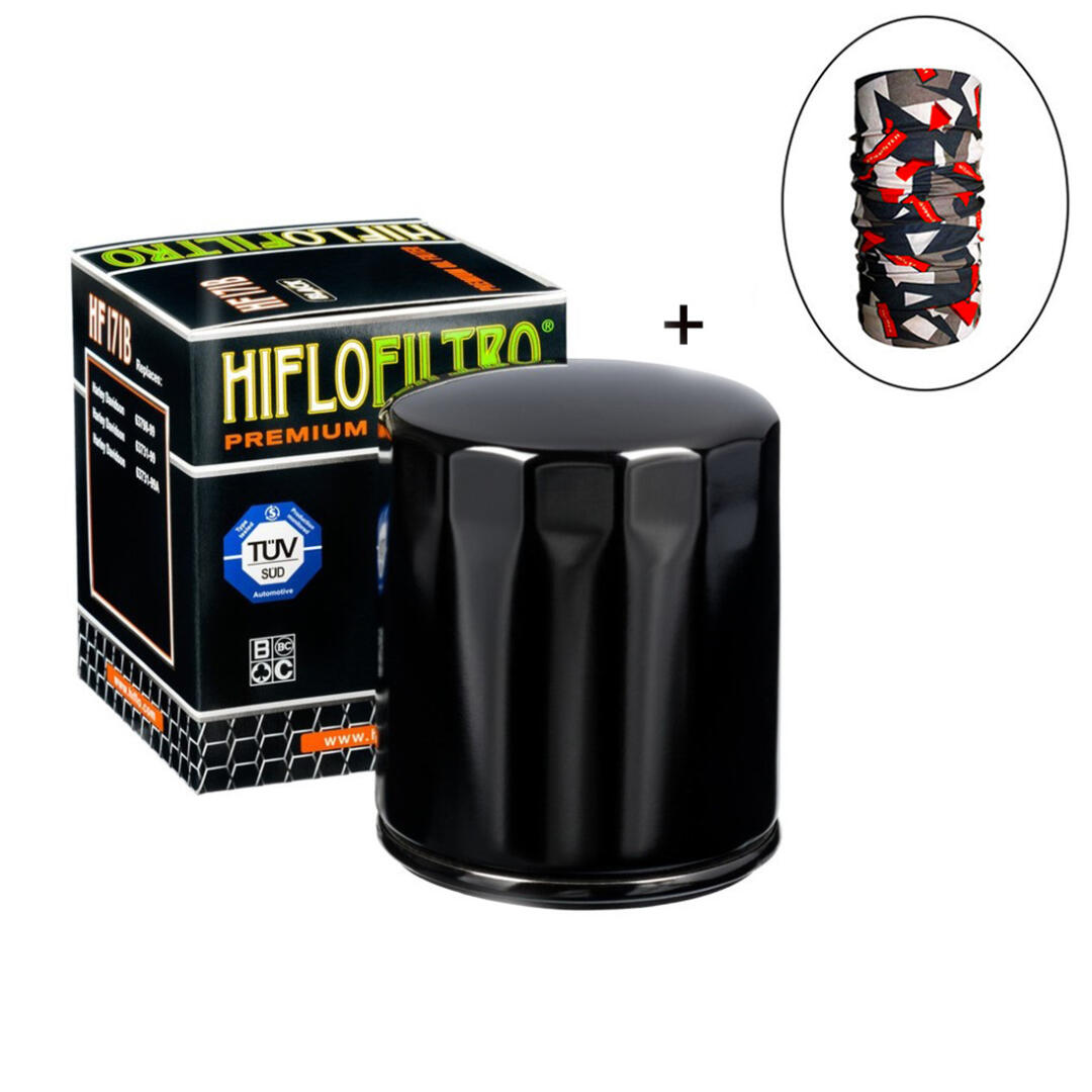 Hiflo Filtro HİFLO HF 171B YAĞ FİLTRESİ + Knmaster Bandana Hediyeli (STOK SORARAK ALINIZ)
