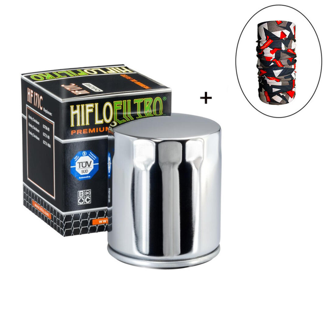 Hiflo Filtro HİFLO HF 171C YAĞ FİLTRESİ + Knmaster Bandana Hediyeli (STOK SORARAK ALINIZ)