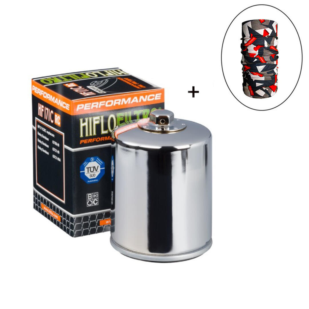 Hiflo Filtro HİFLO HF 171CRC YAĞ FİLTRESİ + Knmaster Bandana Hediyeli (STOK SORARAK ALINIZ)