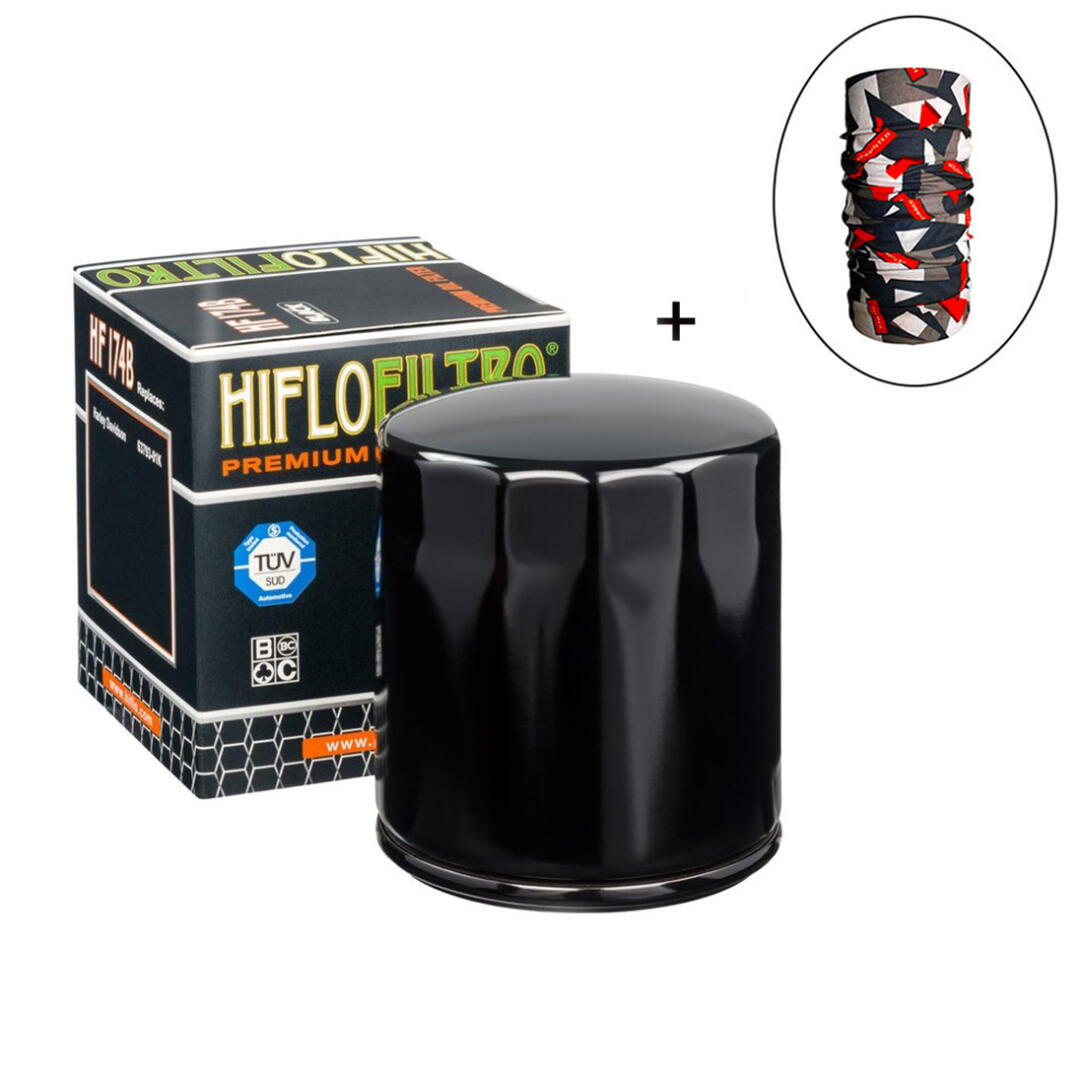 Hiflo Filtro HİFLO HF 174B YAĞ FİLTRESİ + Knmaster Bandana Hediyeli (STOK SORARAK ALINIZ)