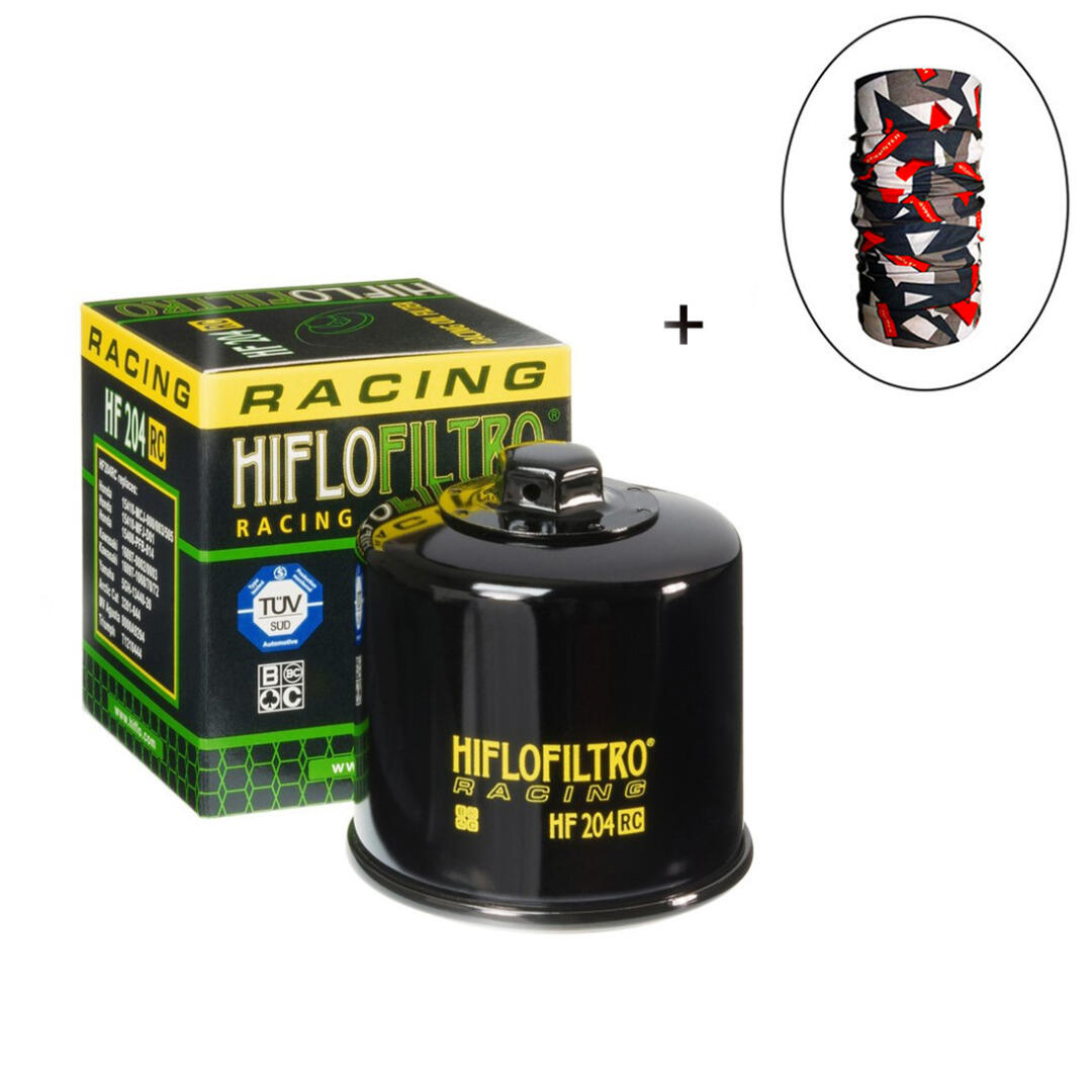 Hiflo Filtro HİFLO HF 204RC YAĞ FİLTRESİ + Knmaster Bandana Hediyeli (STOK SORARAK ALINIZ)