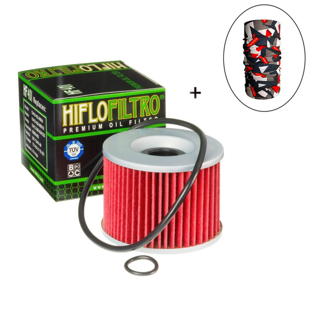 Hiflo Filtro HİFLO HF 401 YAĞ FİLTRESİ + Knmaster Bandana Hediyeli (STOK SORARAK ALINIZ)