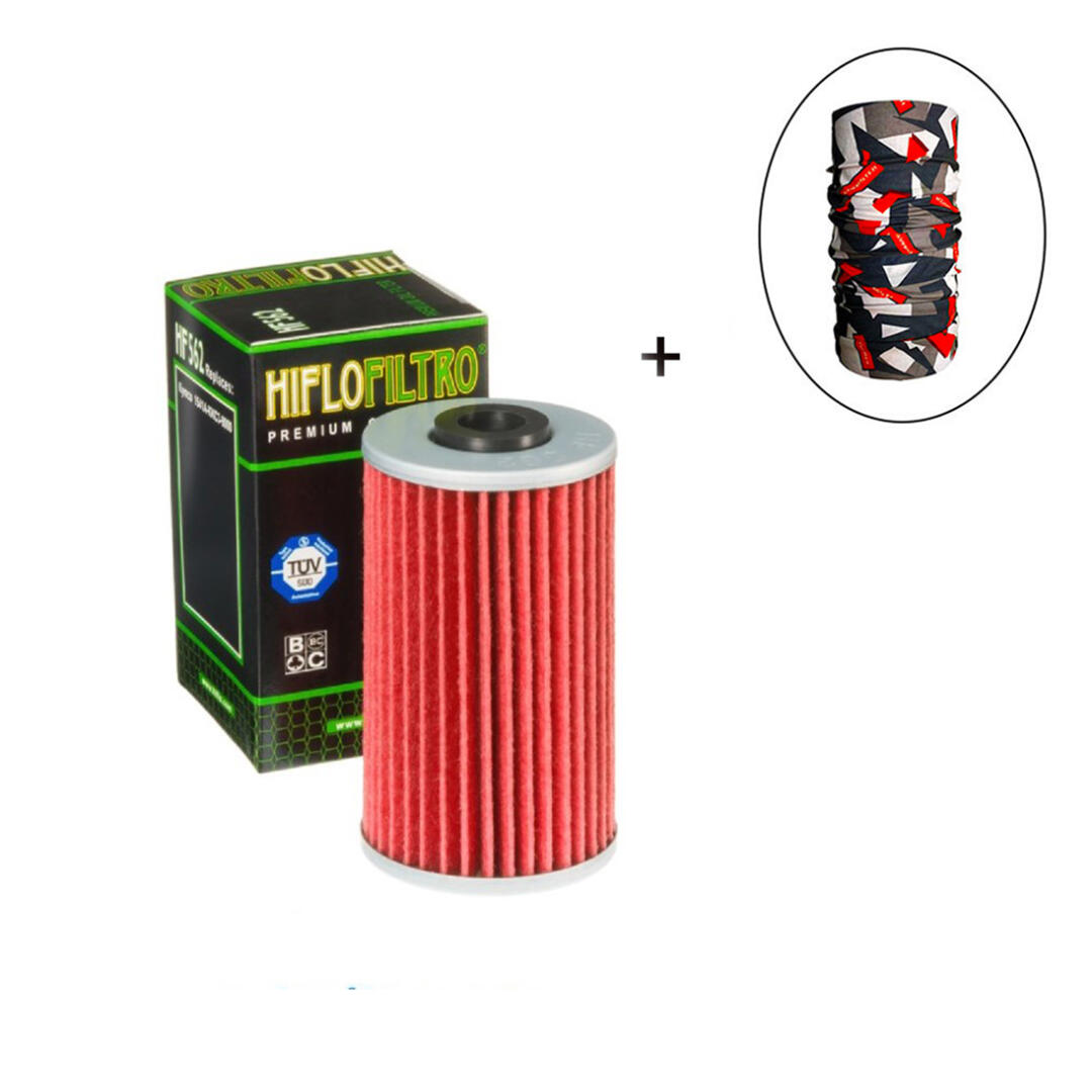 Hiflo Filtro HİFLO HF 562 YAĞ FİLTRESİ + Knmaster Bandana Hediyeli (STOK SORARAK ALINIZ)