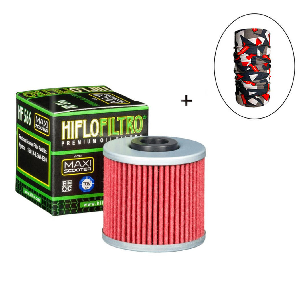 Hiflo Filtro HİFLO HF 566 YAĞ FİLTRESİ + Knmaster Bandana Hediyeli (STOK SORARAK ALINIZ)