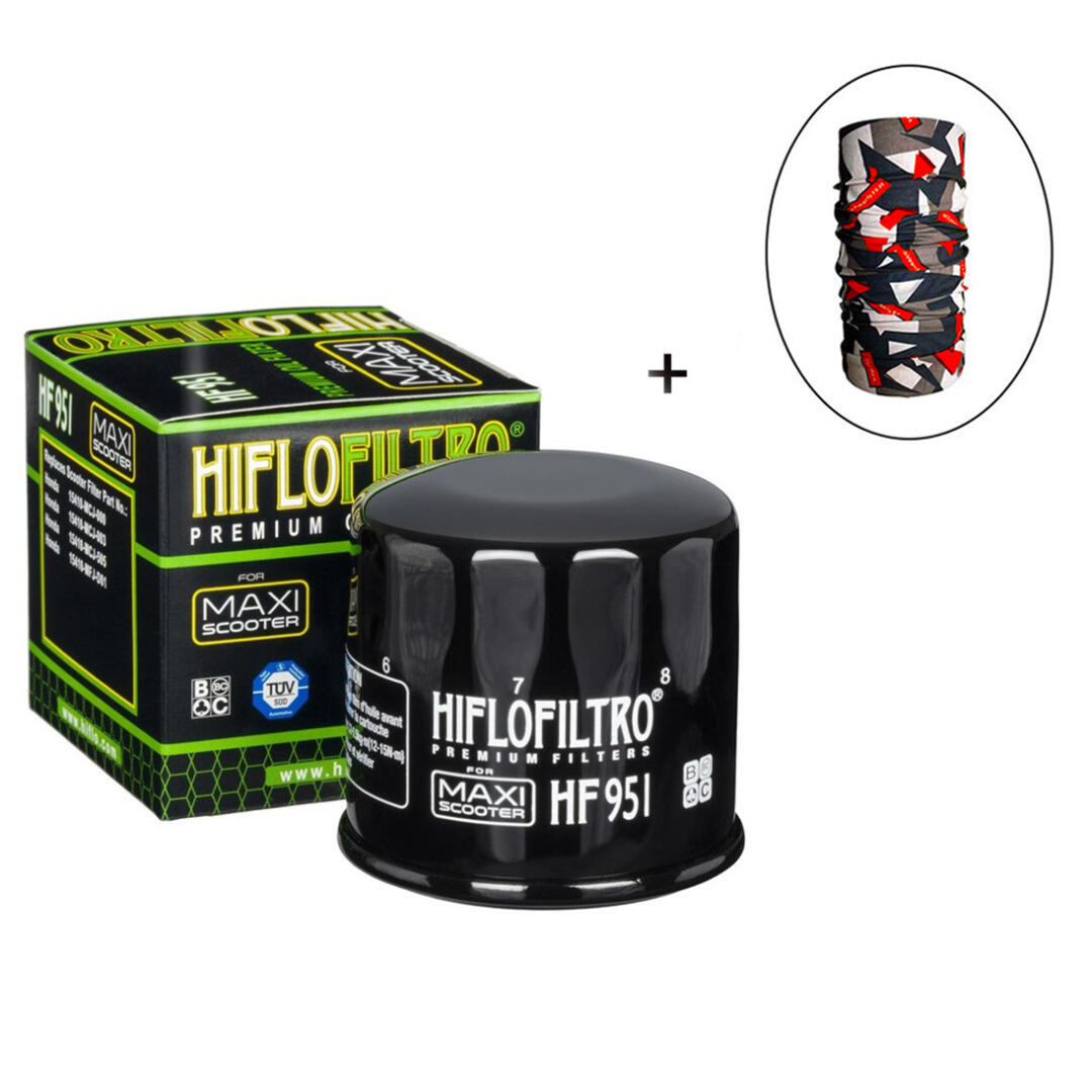 Hiflo Filtro HİFLO HF 951 YAĞ FİLTRESİ + Knmaster Bandana Hediyeli (STOK SORARAK ALINIZ)