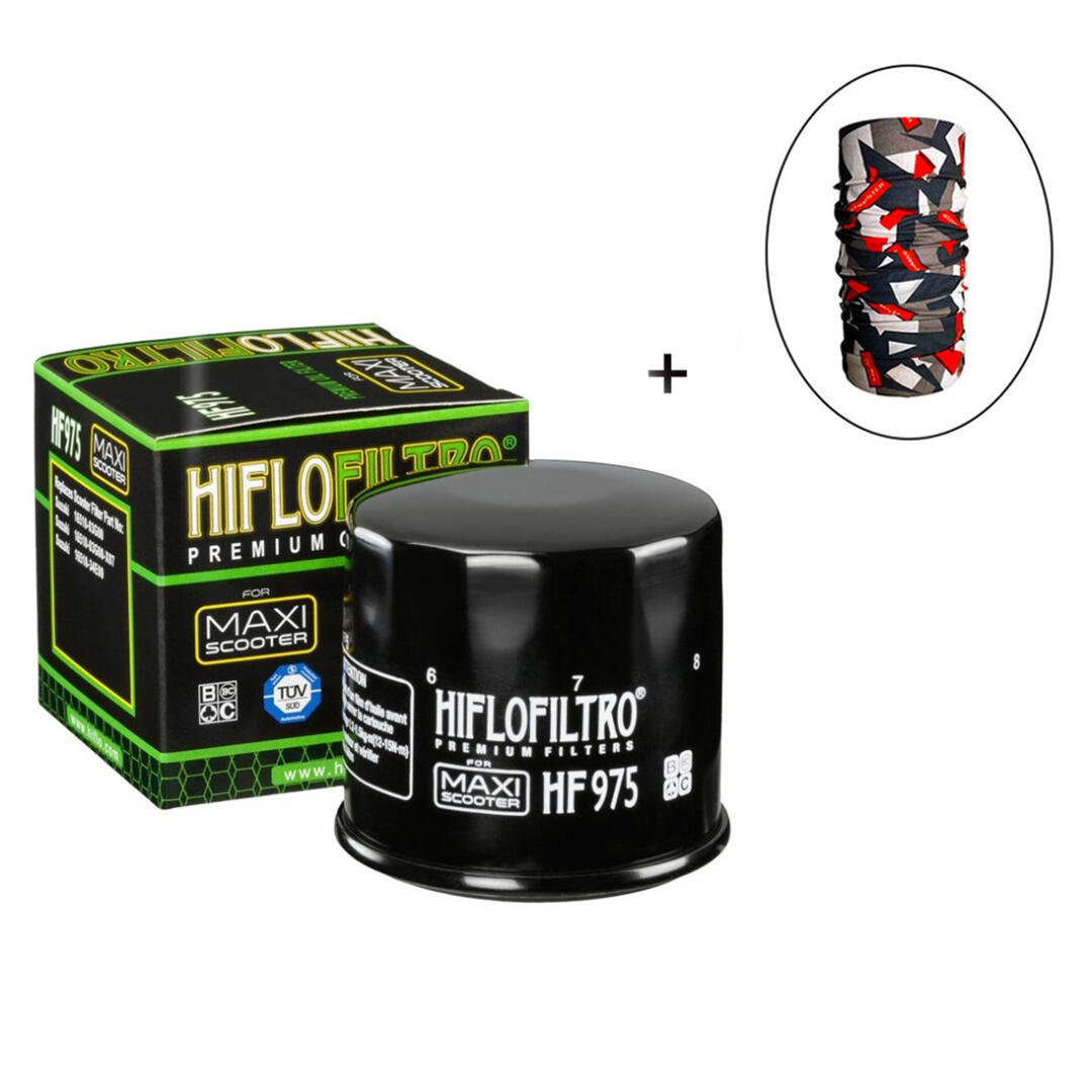 Hiflo Filtro HİFLO HF 975 YAĞ FİLTRESİ + Knmaster Bandana Hediyeli (STOK SORARAK ALINIZ)