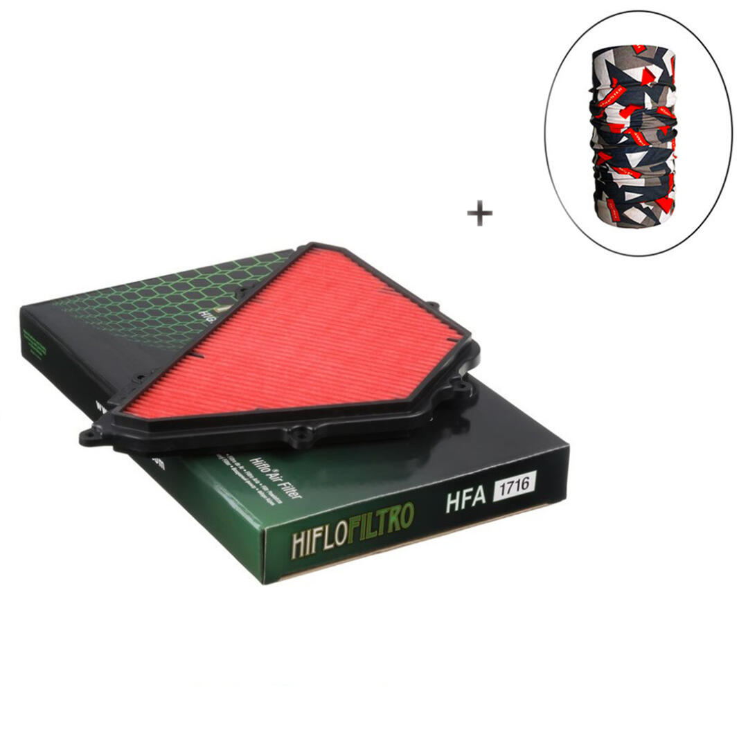 Hiflo Filtro HİFLO HFA 1716 HAVA FİLTRESİ + Knmaster Bandana Hediyeli (STOK SORARAK ALINIZ)