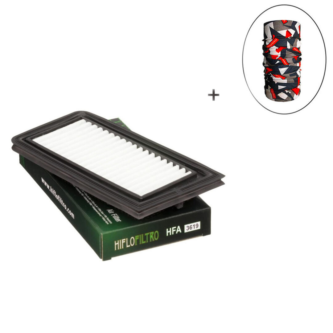 Hiflo Filtro HİFLO HFA 3619 HAVA FİLTRESİ + Knmaster Bandana Hediyeli (STOK SORARAK ALINIZ)