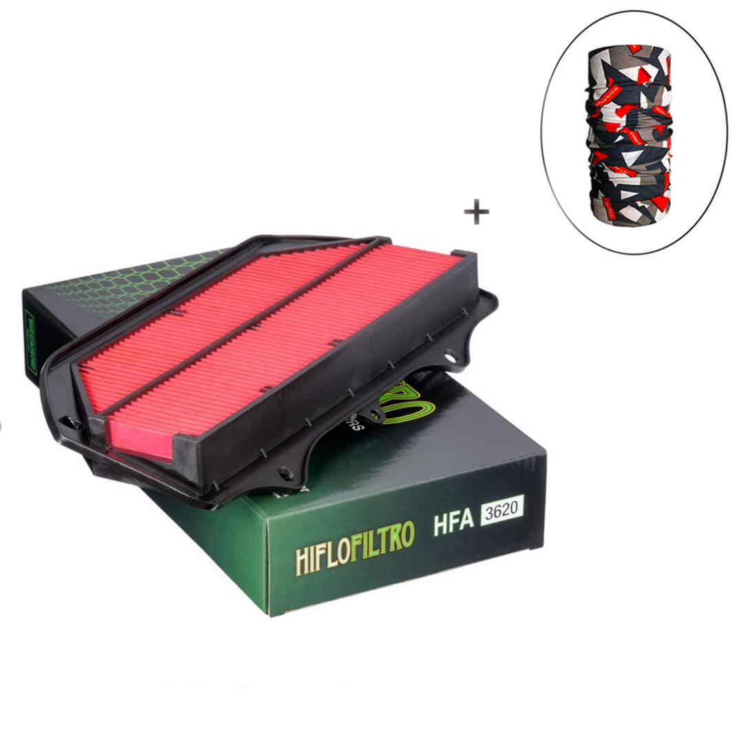 Hiflo Filtro HİFLO HFA 3620 HAVA FİLTRESİ + Knmaster Bandana Hediyeli (STOK SORARAK ALINIZ)