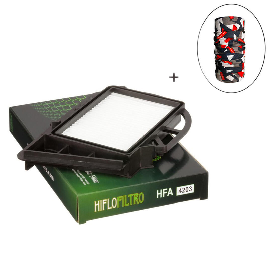 Hiflo Filtro HİFLO HFA 4203 VARYATÖR HAVA FİLTRESİ + Knmaster Bandana Hediyeli (STOK SORARAK ALINIZ)