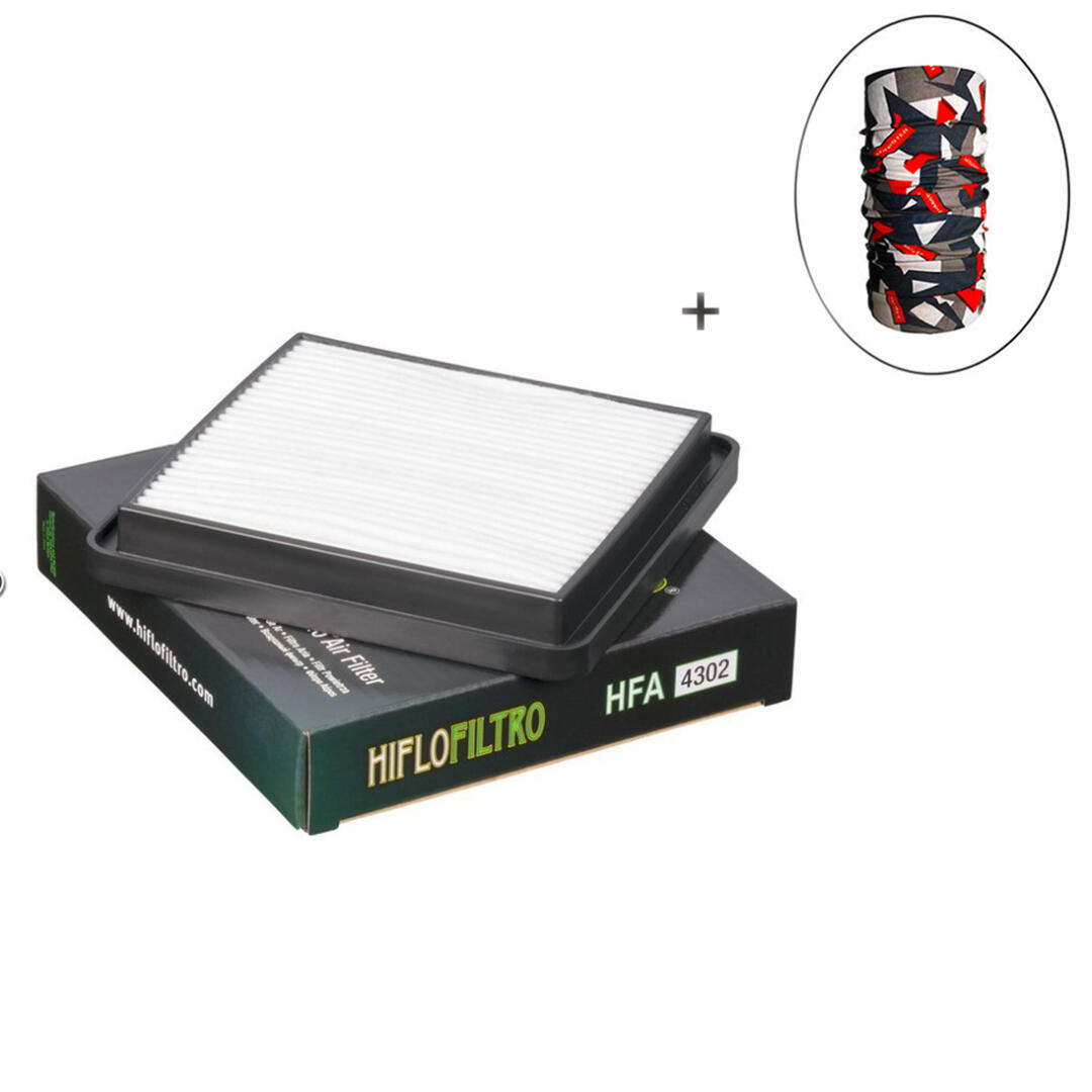 Hiflo Filtro HİFLO HFA 4302 VARYATÖR HAVA FİLTRESİ + Knmaster Bandana Hediyeli (STOK SORARAK ALINIZ)
