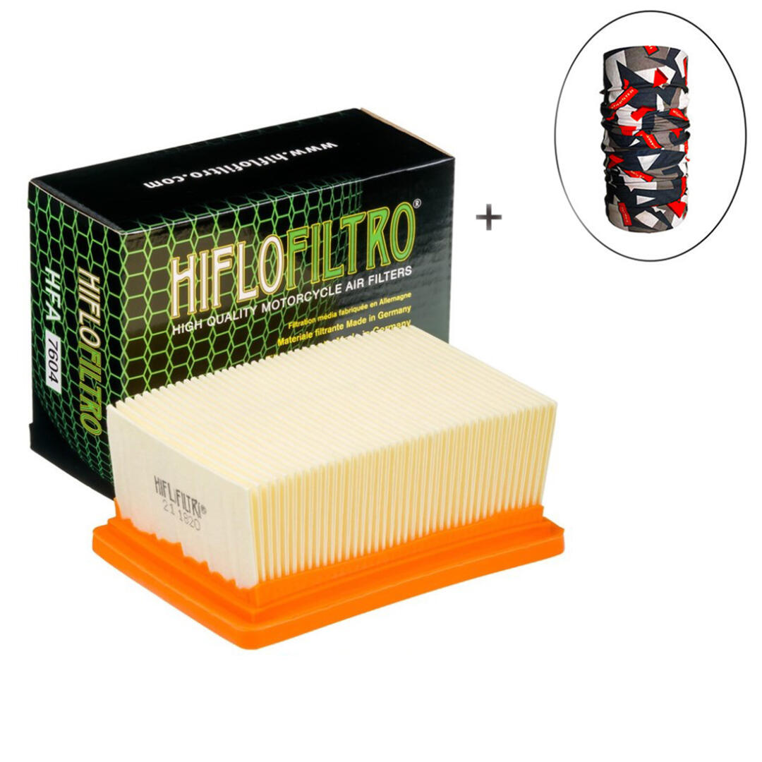 Hiflo Filtro HİFLO HFA 7604 HAVA FİLTRESİ + Knmaster Bandana Hediyeli (STOK SORARAK ALINIZ)