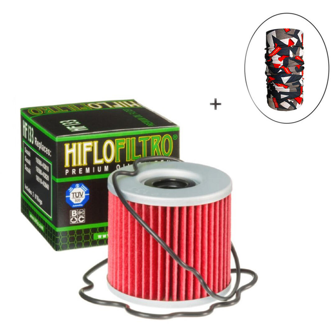 Hiflo Filtro HİFLO HF 133 YAĞ FİLTRESİ + Knmaster Bandana Hediyeli (STOK SORARAK ALINIZ)