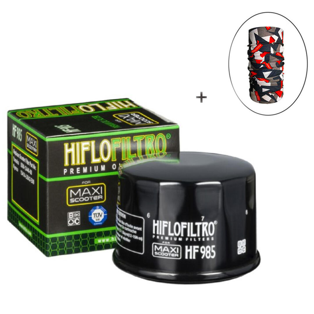 Hiflo Filtro HİFLO HF 985YAĞ FİLTRESİ + Knmaster Bandana Hediyeli (STOK SORARAK ALINIZ)