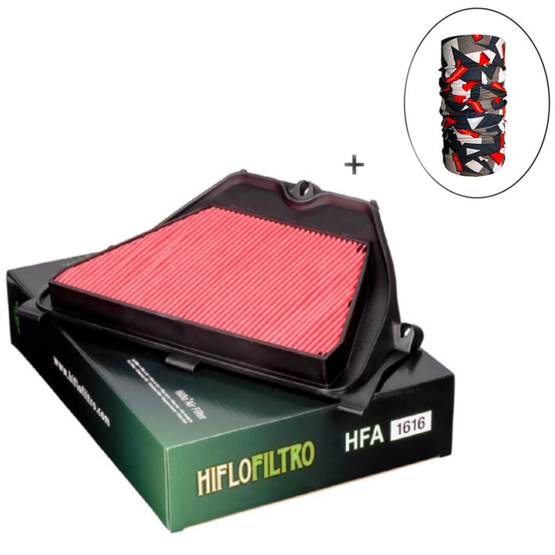 Hiflo Filtro HİFLO HFA 1616 HAVA FİLTRESİ + Knmaster Bandana Hediyeli (STOK SORARAK ALINIZ)