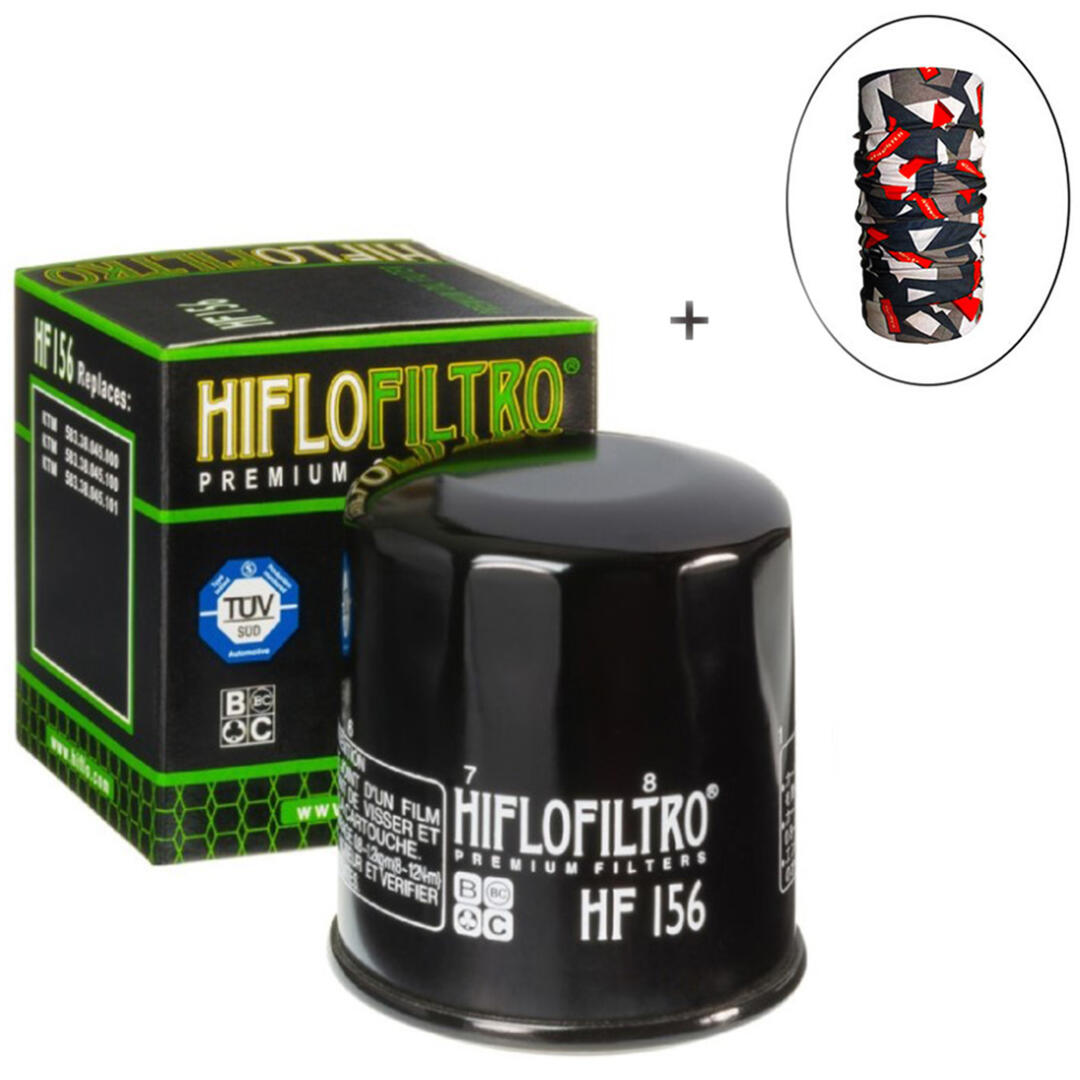 Hiflo Filtro HİFLO HF 156 YAĞ FİLTRESİ + Knmaster Bandana Hediyeli (STOK SORARAK ALINIZ)