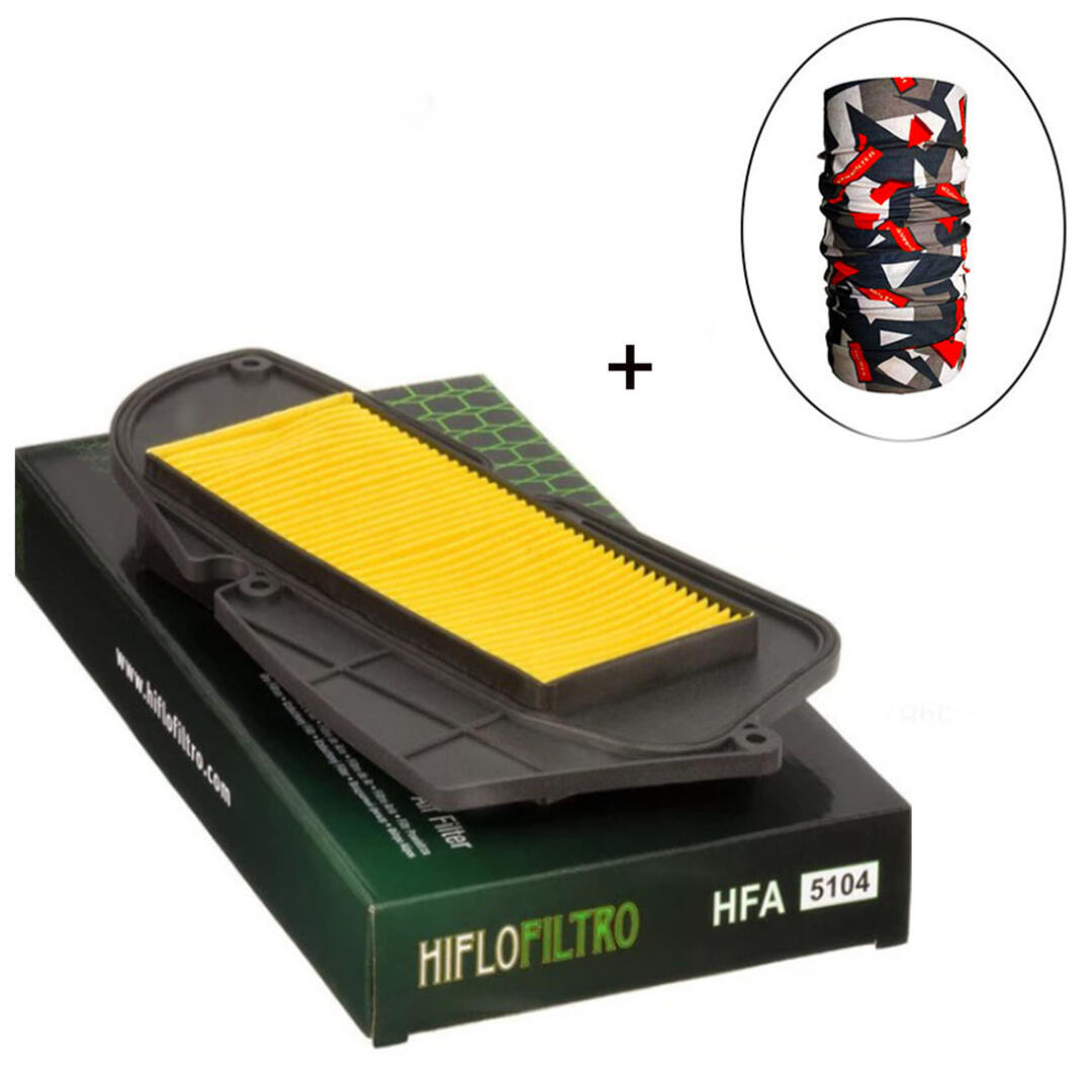 Hiflo Filtro HİFLO HFA 5104 HAVA FİLTRESİ + Knmaster Bandana Hediyeli (STOK SORARAK ALINIZ)