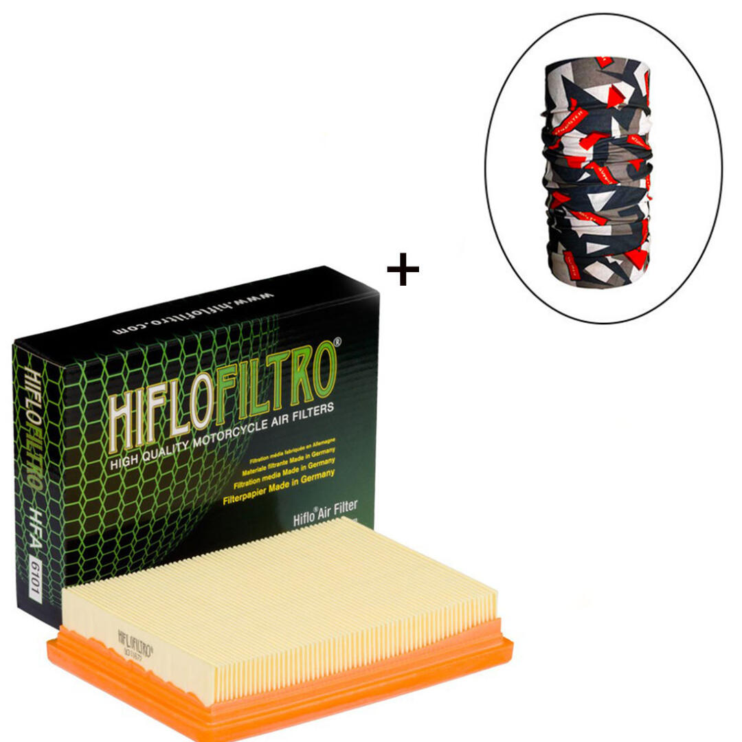 Hiflo Filtro HİFLO HFA 6101 HAVA FİLTRESİ + Knmaster Bandana Hediyeli (STOK SORARAK ALINIZ)