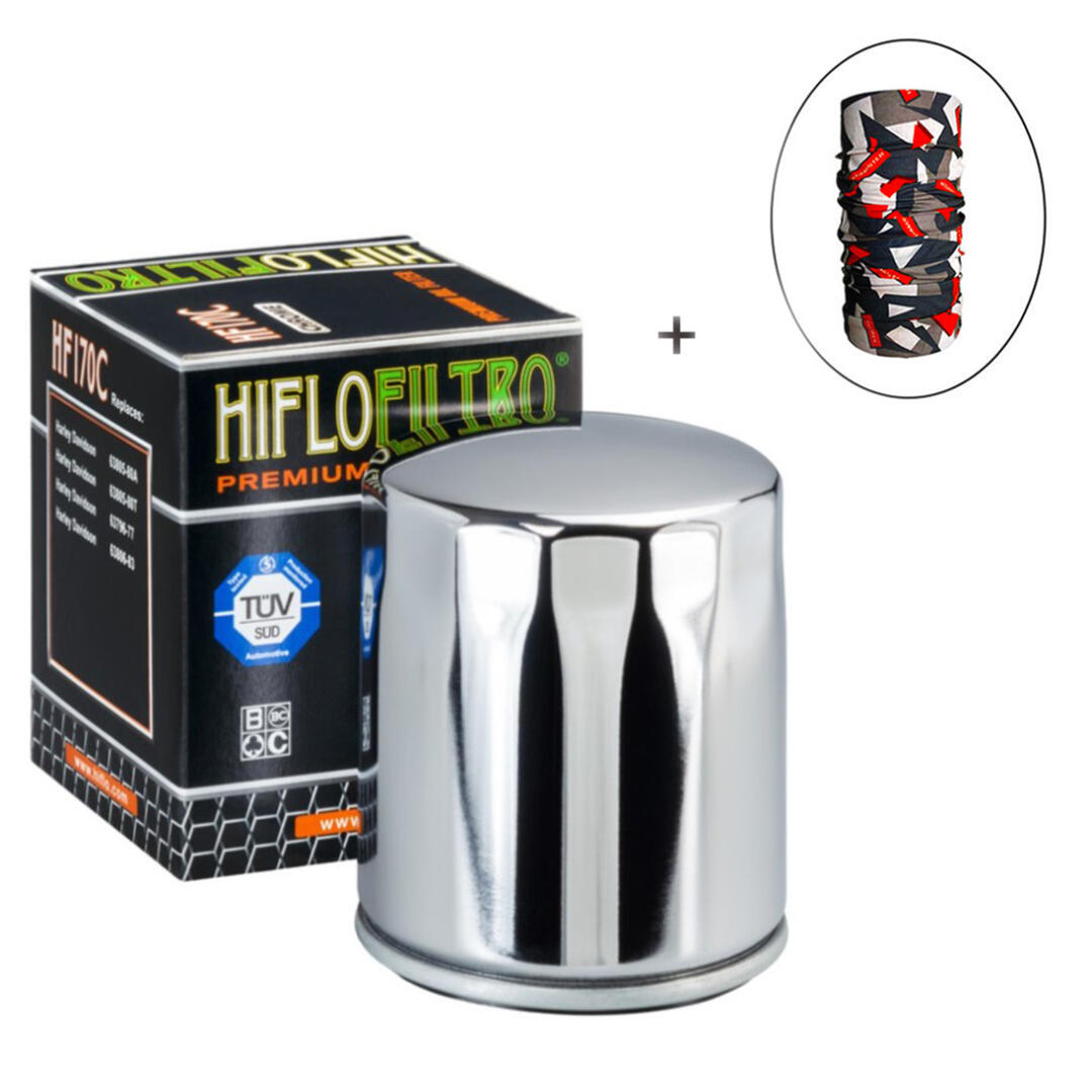Hiflo Filtro HİFLO HF 170C YAĞ FİLTRESİ + Knmaster Bandana Hediyeli (STOK SORARAK ALINIZ)