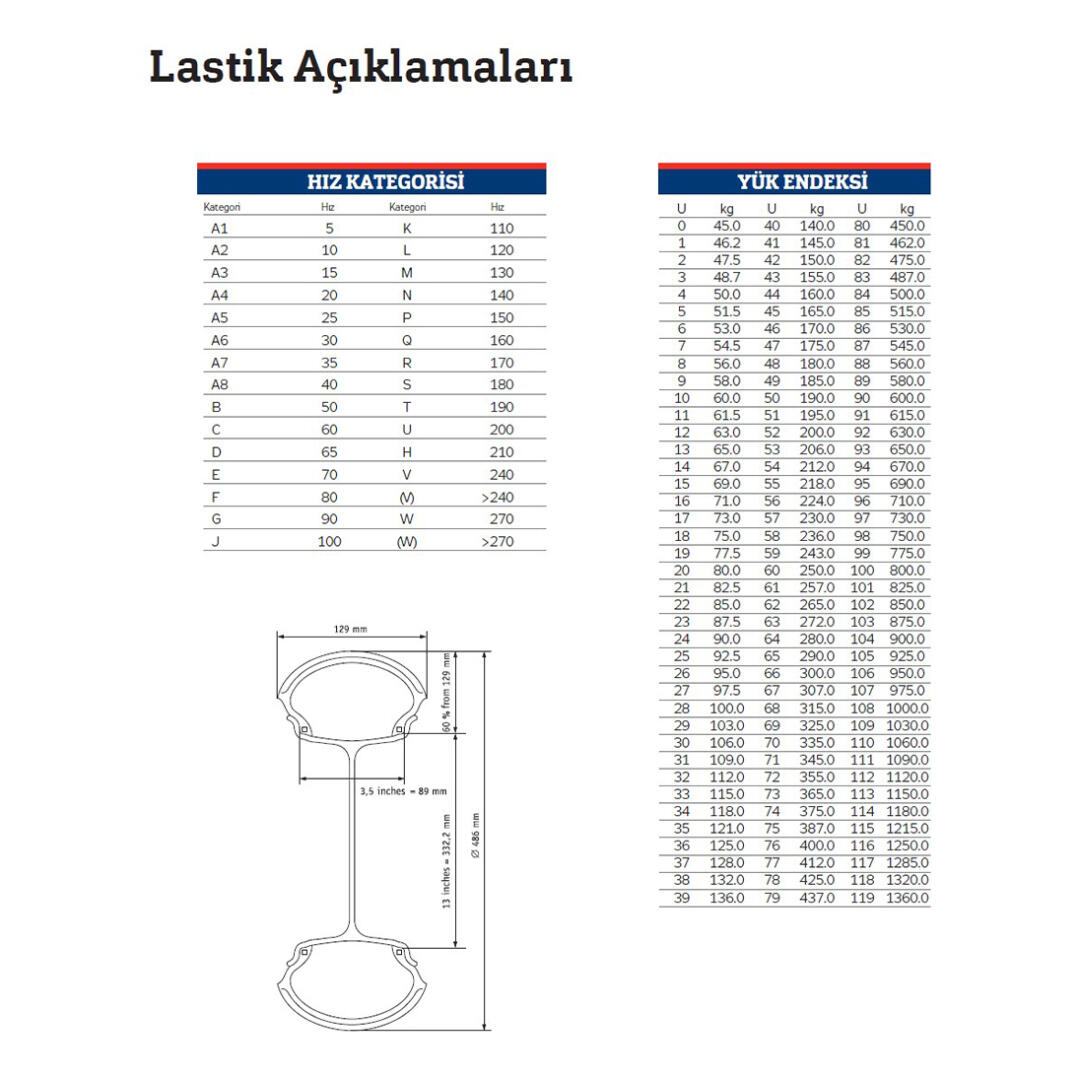 90/90-21 MİTAS E-13 ÖN LASTİK