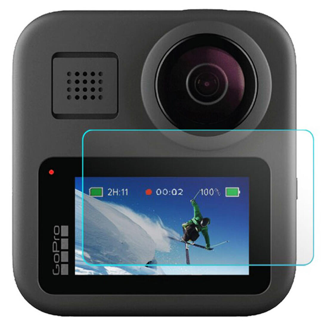 KNMASTER GoPro Max 360 Action Uyumlu Temperli Cam Ekran Koruyucu Film