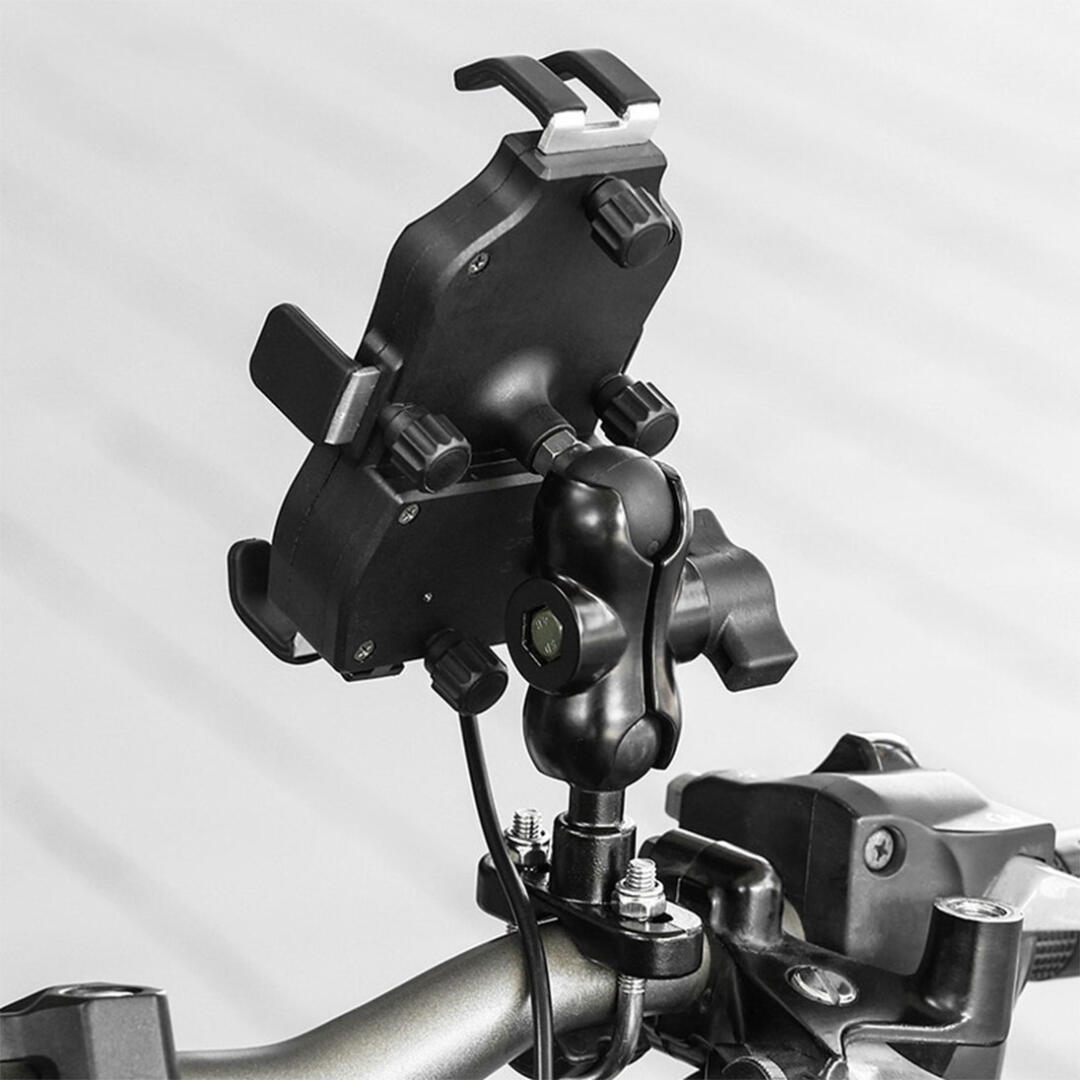 Motowolf Motowolf Ayna ve Gidon Bağlantılı Wireless Şarjlı Telefon Tutucu