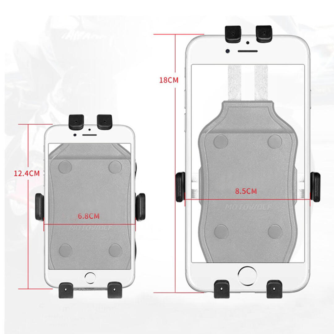 Motowolf Motowolf Ayna ve Gidon Bağlantılı Wireless Şarjlı Telefon Tutucu