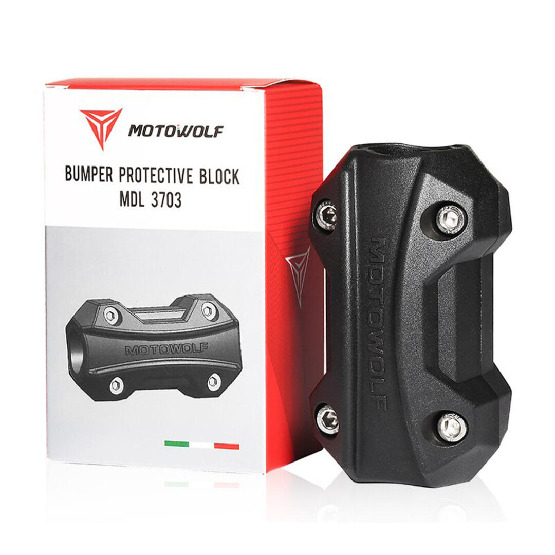 Motowolf Motowolf Motosiklet Koruma Demiri Takozu Koruma Plastiği Siyah