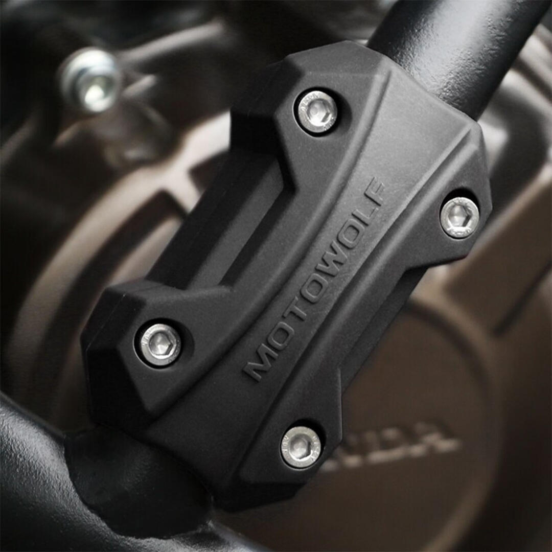 Motowolf Motowolf Motosiklet Koruma Demiri Takozu Koruma Plastiği Siyah