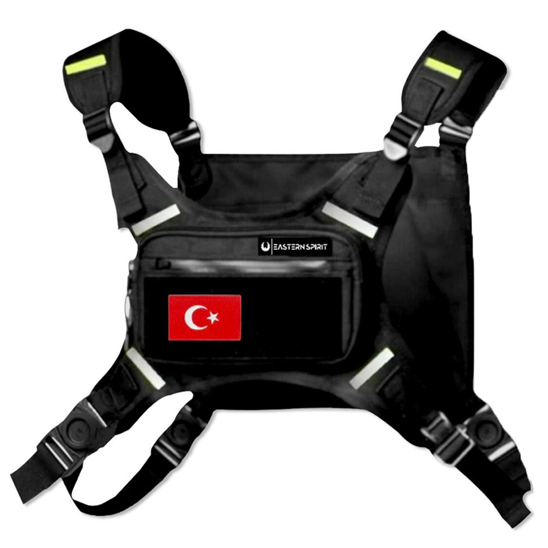 Eastern Spirit Motosiklet – Bisiklet Reflektörlü Yelekli Çanta (Yeni Yönetmeliğe Uyumlu)
