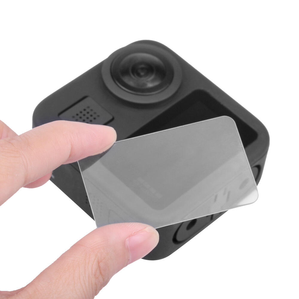 KNMASTER GoPro Max 360 Action Uyumlu Temperli Cam Ekran Koruyucu ve lens Koruma Kapağı Seti
