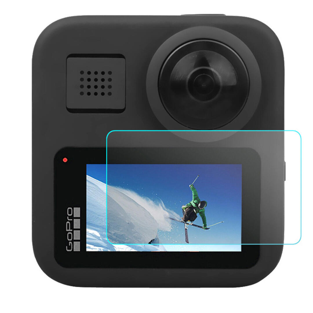 KNMASTER GoPro Max 360 Action Uyumlu Temperli Cam Ekran Koruyucu ve lens Koruma Kapağı Seti