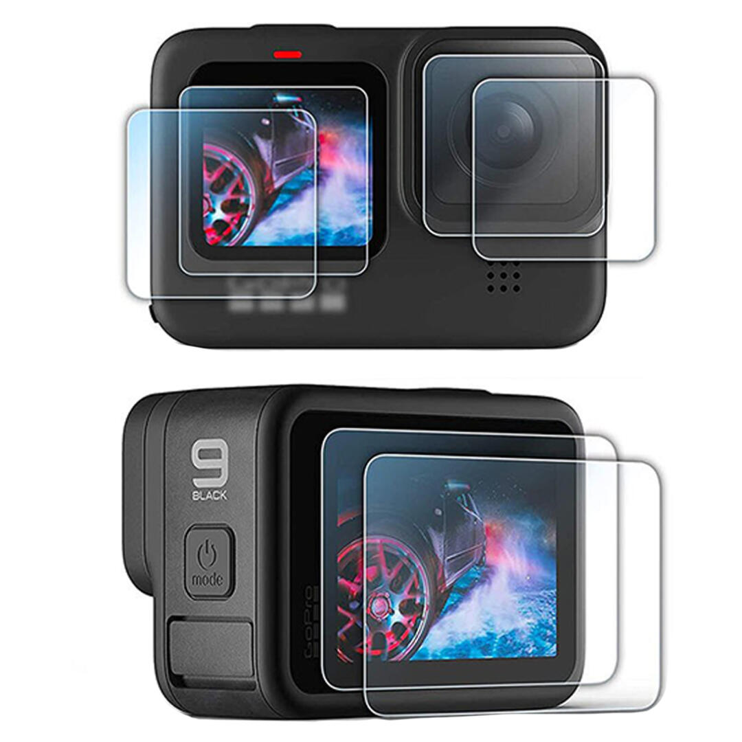 KNMASTER GoPro Hero 9 / 10 / 11 / 12 Ekran ve Lens Koruyucu Film