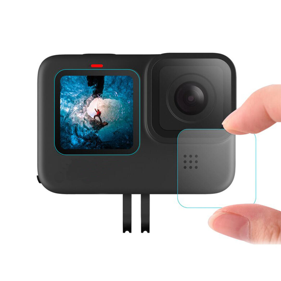 KNMASTER GoPro Hero 9 / 10 / 11 / 12 Ekran ve Lens Koruyucu Film