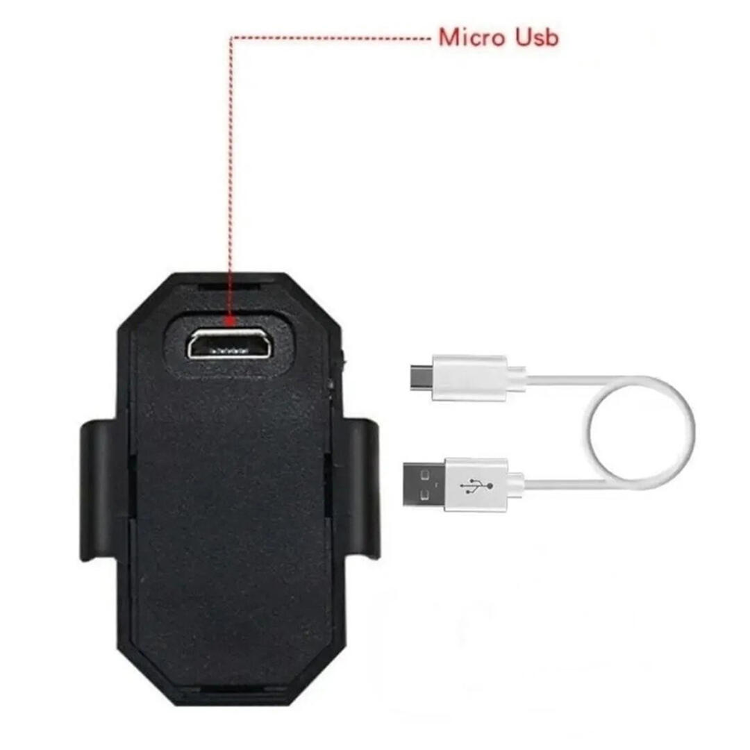 KNMASTER Knmaster Kask Arkası/ Motosiklet RGB 7 Renkli Mini Led