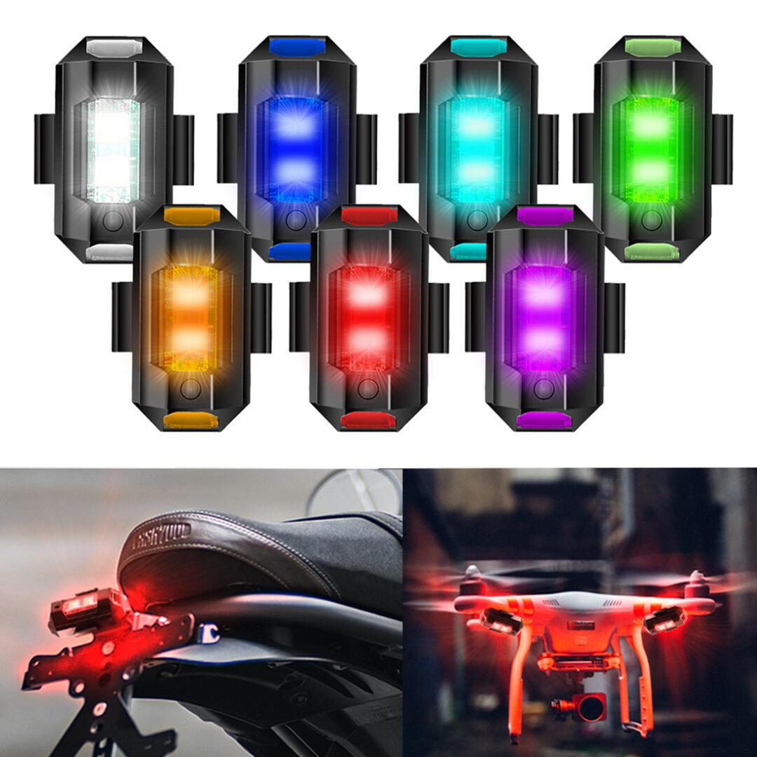 KNMASTER Knmaster Kask Arkası/ Motosiklet RGB 7 Renkli Mini Led