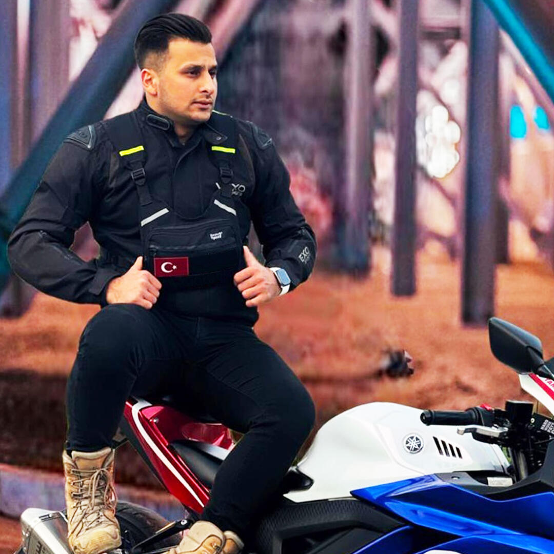 Eastern Spirit White Camo Motosiklet – Bisiklet Reflektörlü Yelekli Çanta (Yeni Yönetmeliğe Uyumlu)