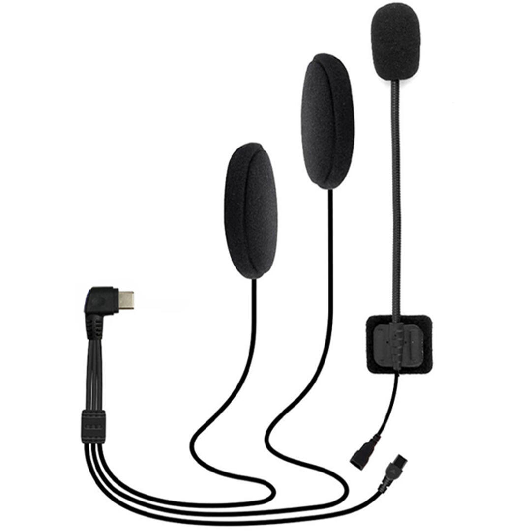 KNMASTER Knmaster MESH 1 Açık Kask Kulaklık Mikrofon Seti  