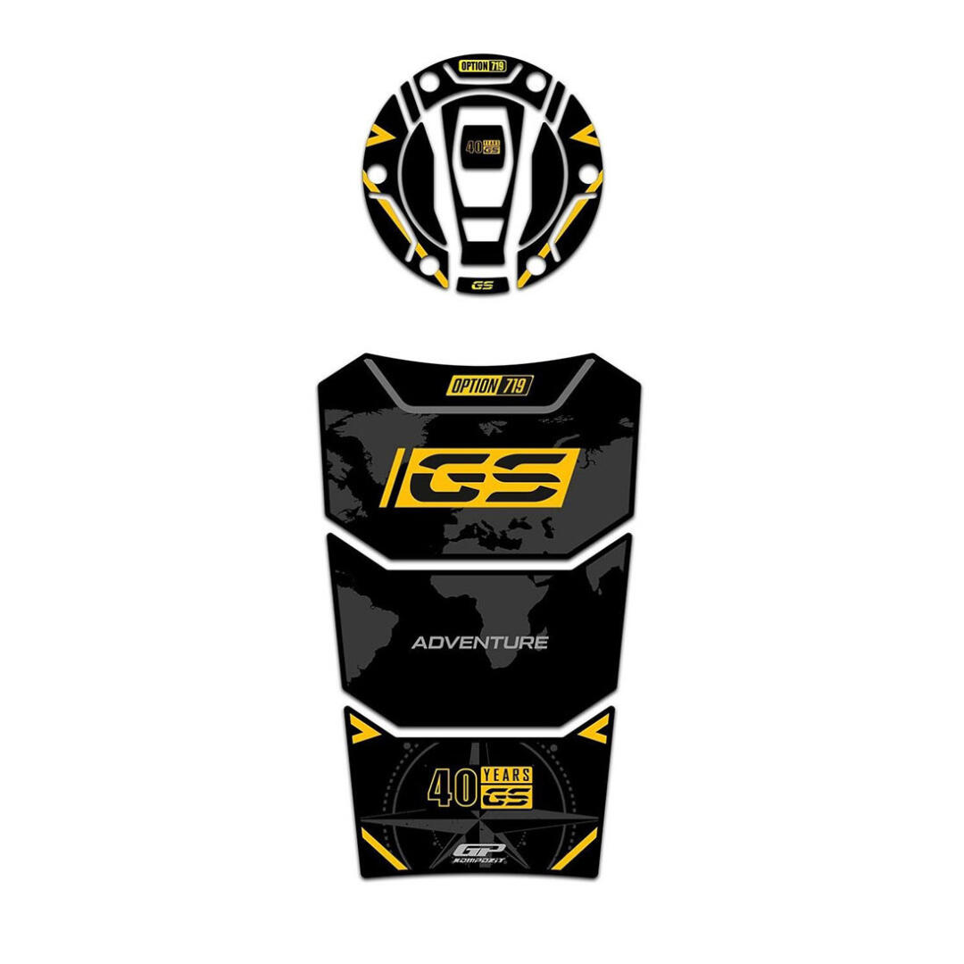 GP Kompozit GP Kompozit BMW R 1200 GS / R 1250 GS ADV 2013-2023 Uyumlu Tank Pad 40.Yıl GP03140665002172