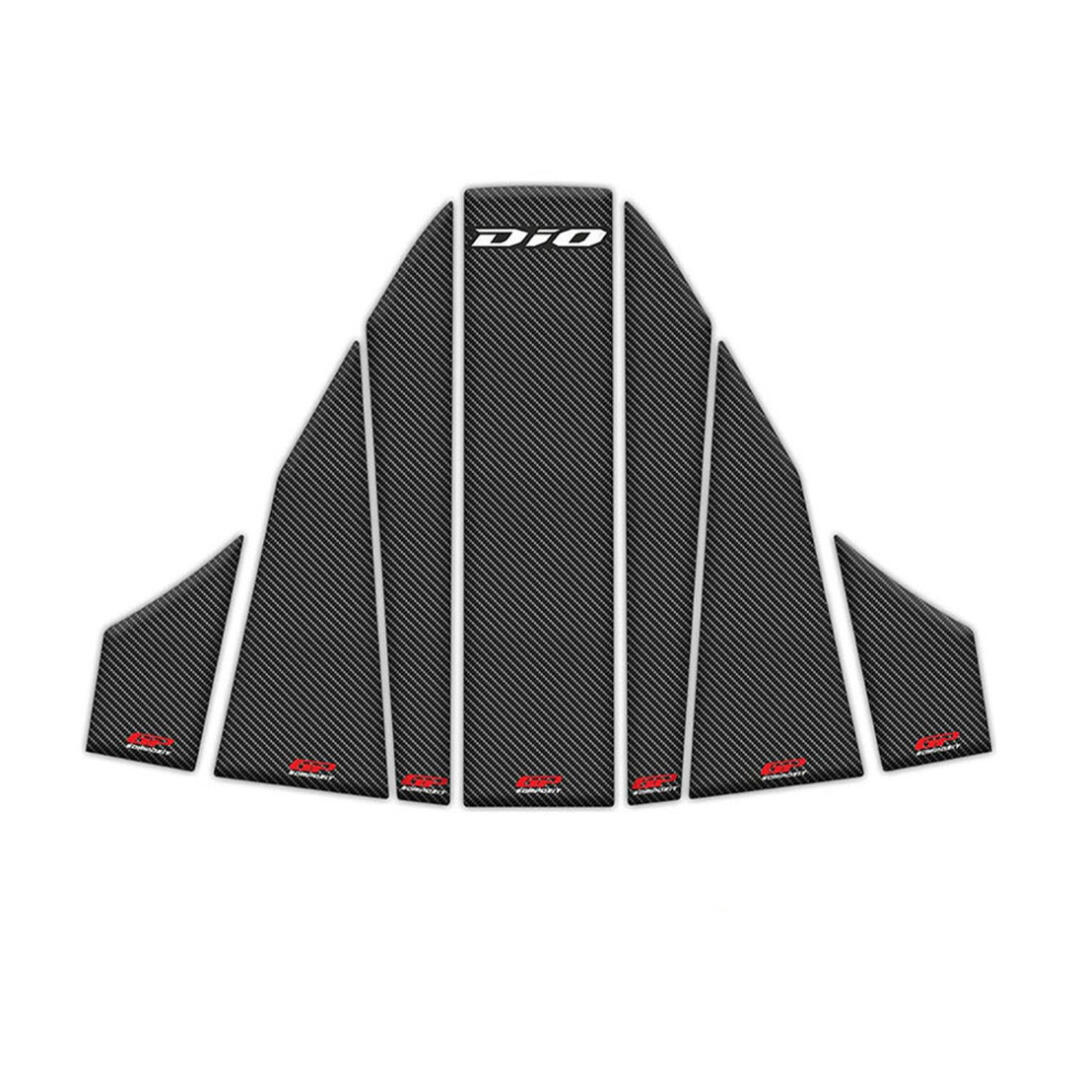 GP Kompozit GP Kompozit Honda Dio 2021-2023 Uyumlu Tank Pad Seti Karbon GP09220659401960