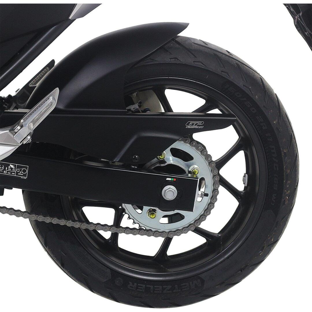 GP Kompozit GP Kompozit Honda NC 700 X-S / NC 750 X-S 2012-2023 Uyumlu Zincir Korumalı Uzun Arka Çamurluk Siyah GP09260800101195