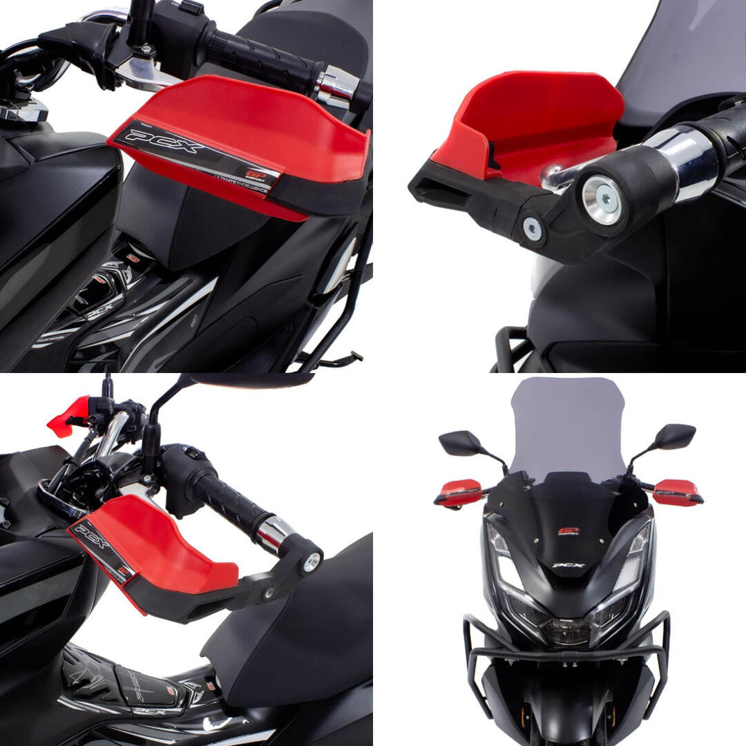 GP Kompozit GP Kompozit Honda PCX 125 / 150 2014-2023 Uyumlu Plastik Elcik Koruma Siyah GP09330800102022