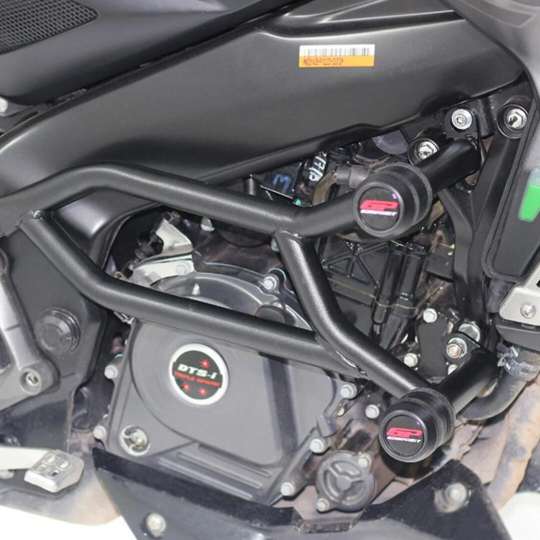 GP Kompozit GP Kompozit Bajaj Pulsar NS 200 2011-2021 Uyumlu Motor Koruma Demiri Siyah GP01060100101720