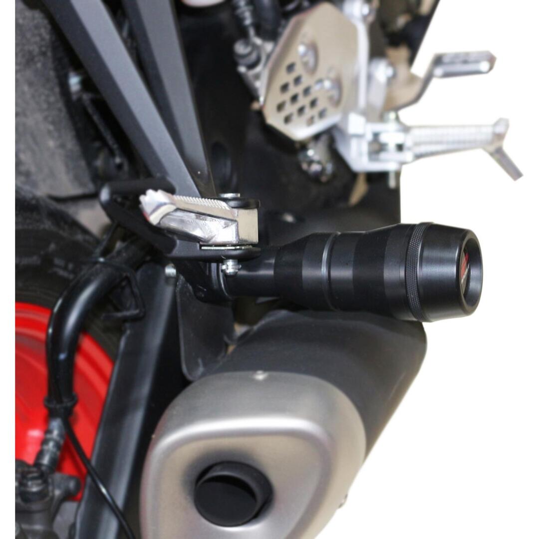 GP Kompozit GP Kompozit Yamaha MT-25 2015-2022 Uyumlu Egzoz Koruma Takozu Siyah GP19140200101511